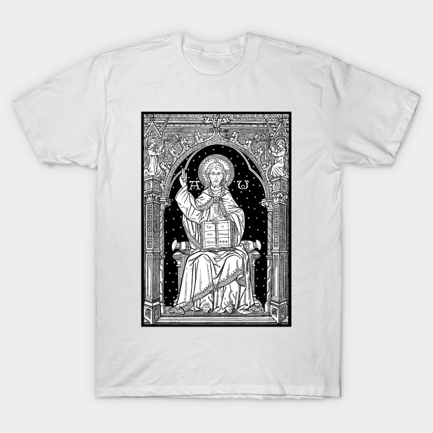 Alpha and Omega (Missal Setting) T-Shirt by DeoGratias